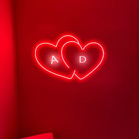 Customized love Heart Led Neons