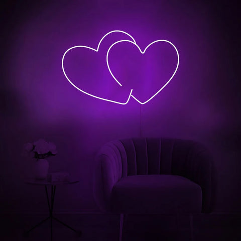 Customized love Heart Led Neons