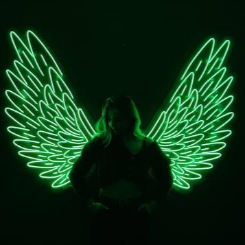 Neon wings