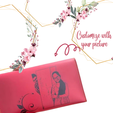 Customized printed minimal clutch