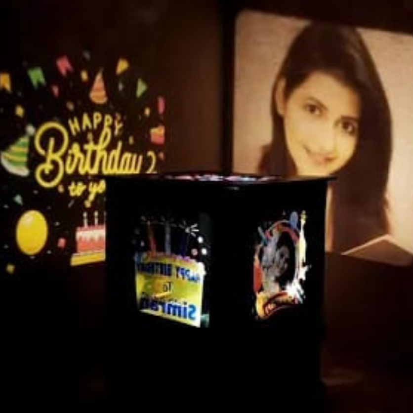 Rotating Shadow Box | Customised rotating box | personalized rotating box